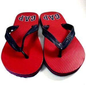 GAP Kids Flip-Flops Sandals Red Blue Black Size 3/4 – Comfortable Summer Shoes